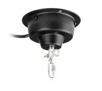 Fuzzix MBM400 Moteur pour Boules à Facettes 40 cm, Charge Maximale 10 Kg, Élingue de Sécurité, 3 Tours par Minute, Idéale pour Soirées Disco en Clubs, Bars, Discothèques