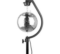 Fuzzix MBS30 - Support Motorisé pour Boule à Facettes Jusqu’à 30 cm | Rotation Silencieuse 3 TR/Min, Structure Acier Renforcé, Installation DJ & Événementielle