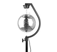 Fuzzix MBS30 - Support Motorisé pour Boule à Facettes Jusqu’à 30 cm | Rotation Silencieuse 3 TR/Min, Structure Acier Renforcé, Installation DJ & Événementielle