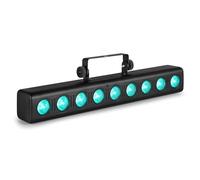 Orion Barre LED Wallwasher - 9x 6 Watts RGBW, Modes Automatiques, DMX 4 à 8 Canaux,