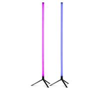 Fuzzix Starry Set de 2 Tubes LED Verticaux 1 m, 43 LED RVB, Modes Auto, Son-Lumière et App Bluetooth, Télécommande et Trépieds Inclus, Idéal pour DJ, Groupes, Soirées et Événements à la Maison