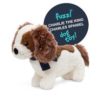 Fuzzl Charlie le King Charles Spaniel en peluche jouet pour chien et jouets pour chiot - Jouets interactifs pour chien avec sifflet et couture durable pour chiens de petite et grande taille jouets