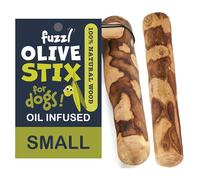 Fuzzl Olive Stix - Lot de 2 petits jouets à mâcher pour chiens de petite taille - Jouets naturels à mâcher robustes pour chien - Jouets à mâcher durables pour chiens agressifs - Jouets durables pour
