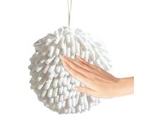 Fuzzy-Ball-Handtuch,Fuzzy-Handtuch,Chenille-Handtücher, Schnell trocknend - Hochsaugfähige Badetücher Schlaufe für Küche, Kann unser Chenille-Handtuch Einfach Waschtisch, Zuhause