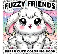Fuzzy Friends Super Cute Coloring Book: Fun and Cozy Large Size Pages | Designs for Adults and Teens Featuring Adorable Fluffy Animals like Bunny, ... and More | A Perfect Stress-Relief Activity