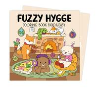 Fuzzy h-ygge:Cute And Cozy Coloring Book For Adults And Teens,livre Coloriage Adulte,coco-wyo Livre Coloriage Adulte,fuzzy h-ygge Coloring Book,cozy Friends Coloring Book