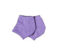 Fuzzy Moisturizing Heel Socks,Open Toe Socks, Dry Cracked Gel High Heel Socks, Suitable For Dry And Cracked Feet, Day And Night Care. (One Size,Purple)