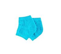 Fuzzy Moisturizing Heel Socks,Open Toe Socks, Dry Cracked Gel High Heel Socks, Suitable For Dry And Cracked Feet, Day And Night Care. (One Size,Blue)
