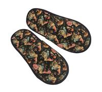 Fuzzy Pantoufles Champignon Grenouille Magique Pantoufles | chaussuresm chauds Pantoufles En Peluche maison Pour Fête chambre à coucher Camping
