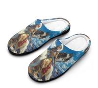 Fuzzy Pantoufles Femme Louve Autochtone De L'Indiana Slippers XL