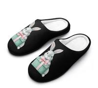 Fuzzy Pantoufles Mignon Lapin1 Cadeaux De Pâques Slippers | Fuzzy pantoufles chauds Pantoufle maison Pour chambre à coucher Fête Camping