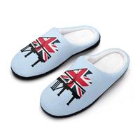 Fuzzy Pantoufles Piano Grande-Bretagne Angleterre Slippers S