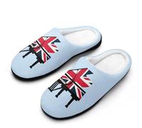 Fuzzy Pantoufles Piano Grande-Bretagne Angleterre Slippers XL