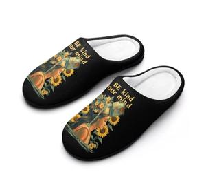 Fuzzy Pantoufles Soyez Bienveillant Envers Votre Esprit Slippers | Pantoufle antidérapantes Fuzzy pantoufles maison Pour Hôtels Fête chambre à coucher