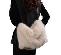 Fuzzy Purses For Women | Plush Large Travel Pouch With Detachable Strap - Fuzzy Tote Bag,for Dating Hiking Work Walking Shopping Everyday Carry Commuting Camping Sports Fitness