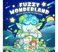 Fuzzy Wonderland: Coloring Book for Adults & Teens Featuring Tiny Cat and Little Friends Adventures in Fantasy Land