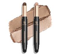 FV 2 PCS Fard a Paupiere, Longue Durée Crayon Fard a Paupiere Creme, Imperméable & Haute Pigmentation, Ombre a Paupiere Stick À La Formule Crémeuse
