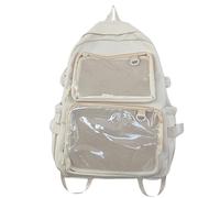 FVCTGHZ Sac à dos transparent for filles, motif Comic Cons, grande capacité, for femmes, cartable for étudiantes(Beige 1PC)