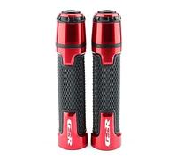 FVDHASVDO 7/8" 22mm Poignées Moto pour Suzuki GSR600 06-11/GSR750 11-16 GSR 600/750 Moto 7/8 ''22mm Poignée Poignées De Guidon Main Barre Poignée Extrémités Curseur(Red2)