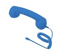 FVDPWYE Combiné téléphonique rétro avec haut-parleur, bouton tactile pratique et connecteur de type C, combiné sans fil pour bureau, maison, voyage, bleu