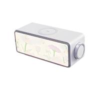 FVDPWYE Enceinte Portable Dotée de Haut-Parleur Bluetooth Éclairage LED Ajustable Rapide USB-C 15W et Mode Matériau PP Solide Adaptée à La, Violet