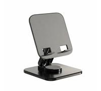 FVDPWYE Support Rotatif pour Tablette Dispositif Universel Fixation Ajustable Plateau Carbone Pliable Montage Silicone Destiné au Bureau Déplacement, Noir, B-360 Rotation