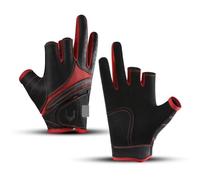 FVDZRFIE Gant De Peche Gants De Cyclisme De Pêche for Hommes, Coupe À Trois Doigts for La Protection Solaire, Antidérapants, Respirants Et Fins