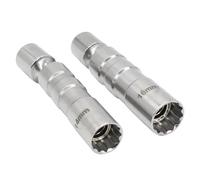 FVGOKMNA Clés à Bougies Jeu De Clés À Douille pour Bougie D'allumage Magnétique Joint Universel À Paroi Fine Adaptateur Flexible D'entraînement pour Outil Réparation(1set)