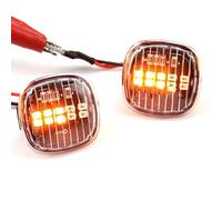 FVGOKMNA Clignotants Lampe Clignotant Latéral De Rétroviseur Pour Voiture Compatible Avec A8 D2 1994-2002 OEM 1U0949127B(White)