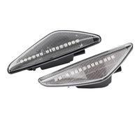 FVGOKMNA Flash Feux d'Urgence Compatible Avec Pour X6 Pour E71 E72 2007 2008 2009 2010 2011 2012 2013 2014 Clignotant Dynamic Feu De Position Latéral Répéteur Feux De Signalisation(White,Size1)