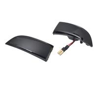 FVGOKMNA Flash Feux d'Urgence Compatible Avec Samsung Pour SM5 Pour Safrane 2010 2011 2012 2013 2014 2015, Clignotant Dynamic, Indicateur De Rétroviseur Latéral(Black)