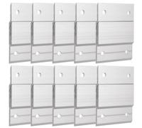 FVIEXE Lot de 20 crochets à taquet français de 5,1 cm, crochets en métal robuste en forme de Z, clips en Z emboîtables en aluminium pour accrocher des cadres, des miroirs, des têtes de lit, des