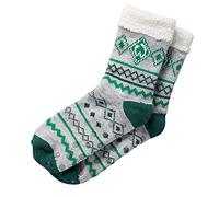 FVLFIL SV Werder Bremen 20-19405 Chaussettes douillettes Gris/vert, multicolore, 41 / 46