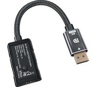 FVMECA DP vers HDMI EDID Émulateur 8K 60Hz Conversion sans Interruption DisplayPort vers HDMI Signal Verrouillage Physique De L'écran