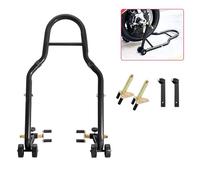 FVPJUXSG Heavy Duty Motorcycle Stand Lift, 1000 lbs Front & Rear Combo Paddock Stands, Adjustable Universal Wheel Lift for Sportbikes, Dirt Bikes & Cruisers(Black,Front Wheel)