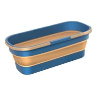 FVPKYUR 12L/ 3,17 Gallons 45×22cm Seau À Eau Rectangulaire, Bac De Lavage Pliable, Seau Vadrouille Pliable Portable, Panier/Pratique Rectangulaire Pliable, Camping pour Vadrouille Nettoyage