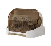 FVPKYUR 31,5x25,5x25cm Rangement De Bouteille Anti-poussière - Égouttoir À Biberons pour Bébés, Étendoir pour Biberons, Egouttoir Biberon Bebe avec Couvercle, Sèche Biberons avec Bac À Eau Amovible