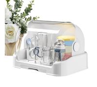 FVPKYUR 31,5x25,5x25cm Rangement De Bouteille Anti-poussière - Égouttoir À Biberons pour Bébés, Étendoir pour Biberons, Egouttoir Biberon Bebe avec Couvercle, Sèche Biberons avec Bac À Eau Amovible