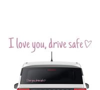 FVPKYUR 5 Pièces Sticker Drive SAFE, Décalque Voiture Sécurité Amour Conduite, Différentes Couleurs Autocollants Rétroviseur I Love You Drive Safe Vinyle Pour Décoration Rétroviseur Voiture