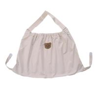 FVPKYUR 75 x 45 cm Sac de rangement pour poussette - Antidérapant - Sac pratique en nylon - Grande capacité - Sac à roulettes suspendu pour bébé - Compatible avec la plupart des poussettes, beige,