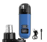 FVPKYUR 8.2×3cm Coupe Poils Nez, Coupe-cheveux De Nez Électrique Avec Affichage Numérique, ÉLectrique Cheveux Nettoyer, Tondeuse Rasoir EnlèVement Rasage, Kit De Soins Pour Et Femmes