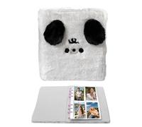 FVPKYUR Album Photo - Couverture Peluche Chien Album Photo,Organisation Portable Espace de Rangement pour Écriture - Pour Mariage Famille Voyage