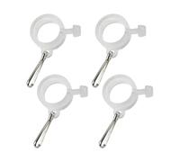 FVPKYUR Anneaux pour Mât Drapeau,4 Pièces Pinces de Support de Drapeau Extérieur - Accessoires de Mât pour Établissements Publics Propriétaires d'entreprise Anciens Combattants Supporteurs Sportifs