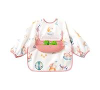 FVPKYUR Bavoir Robe Bébé | Bavoir Imperméable Complet pour Nourrisson,Vêtement d'Alimentation Portatif à Couverture Complète pour, Idéal pour Sevrage, Allaitement, Dentition, Repas, Voyage et