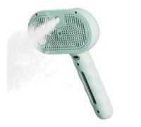 FVPKYUR Brosse à vapeur pour chat, brosse à catino de chargement USB, avec réservoir d'eau de 35 ml, peigne pour chien, fournitures pour animaux de compagnie avec long manche ergonomique