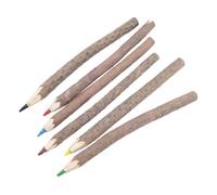 FVPKYUR Crayons En Bois | Lot De Crayons De Couleur Brindille | 6 Pièces Naturelles Outil Dessin Écriture Style Rétro pour Salle de Classe École Événements Fêtes