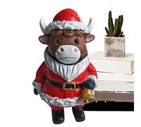 FVPKYUR Figurine Vache Highland | Décor de Noël Vache Highland - Statuette Décorative Adorable pour Maison de Campagne Chambre Salle de Bain Dortoir Salle de Classe