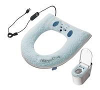 FVPKYUR Housse De Siège De Toilette, Minuterie Réglable Alimentée par USB Douce, Housse De WC Électrique Lavable, Pour Salle De Bain Maison Hôtel Appartement Dortoir Résidence Secondaire Hiver Climat