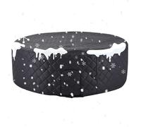 FVPKYUR Housses De Protection pour Spa Et Bain À Remous | Protecteur Thermique Isolé,Couverture Thermique Pliable | pour Spa Gonflable De 145 Cm pour Jardin, Terrasse, Arrière-Cour Et Maison en Hiver
