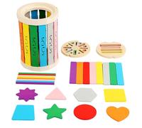 FVPKYUR Jouet de Tri de Couleurs en Bois,Activités d'apprentissage Préscolaire | Jouets D'Assortiment De Formes Et Motricité Fine - pour Développement, Résolution de Problèmes, Jeu et